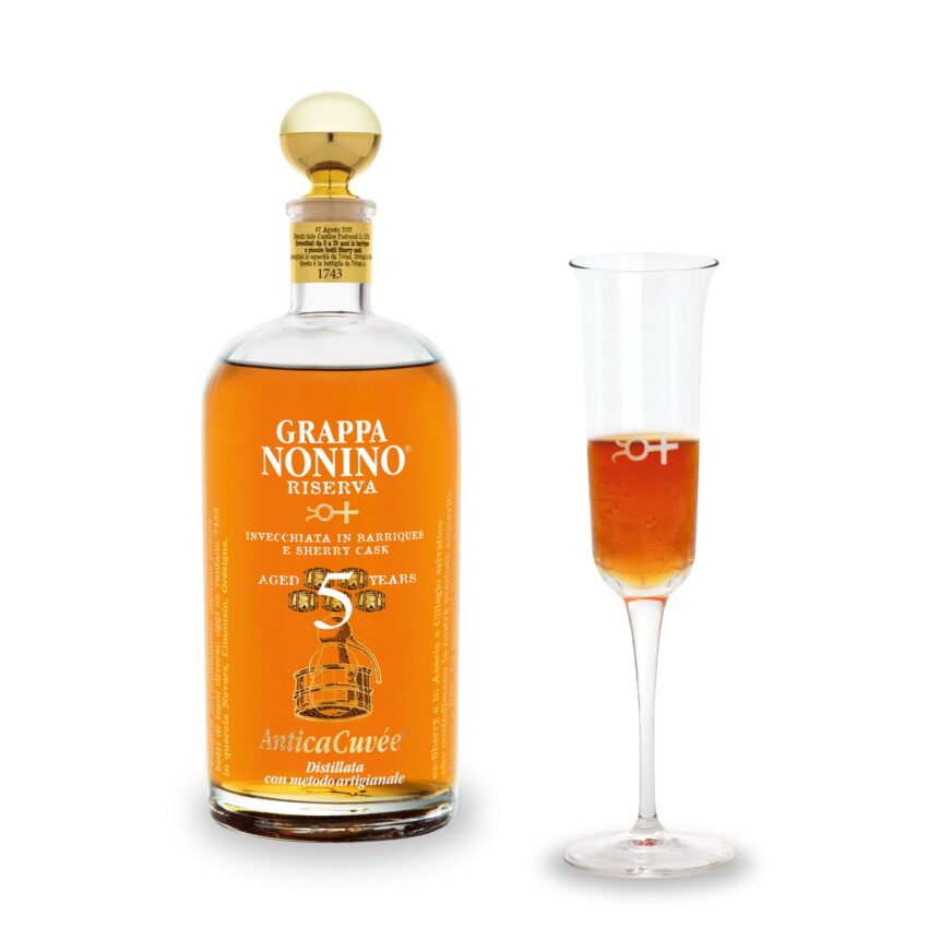 Silent Cellar di Simone Caporale , cocktail con Grappa Nonino AnticaCuvée