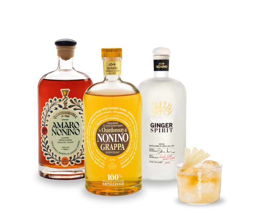 Mandi Sour cocktail con Grappa Nonino, Amaro Nonino e Nonino GingerSpirit